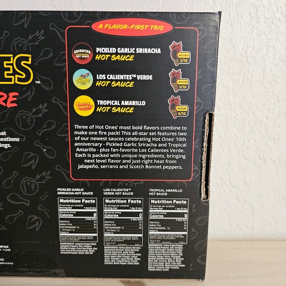 Hot Ones Flavor Fire Trio Pack Hot Sauce Gift Set Heatonist 3 Pack New - Picture 3 of 10